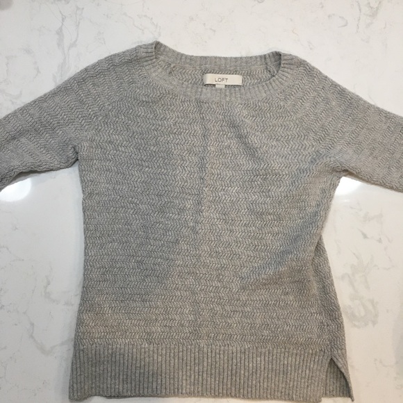 Loft Gray Sweater - Picture 3 of 4